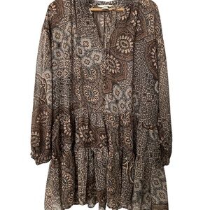 H&M Flowy Bohemian Dress Size Medium